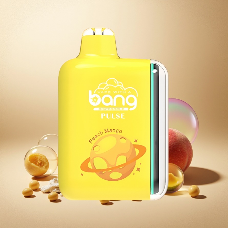 Bang Pulse 18000 Puffs Engångsvape Persika Mango med Type-C & 650mAh - svensk grossist