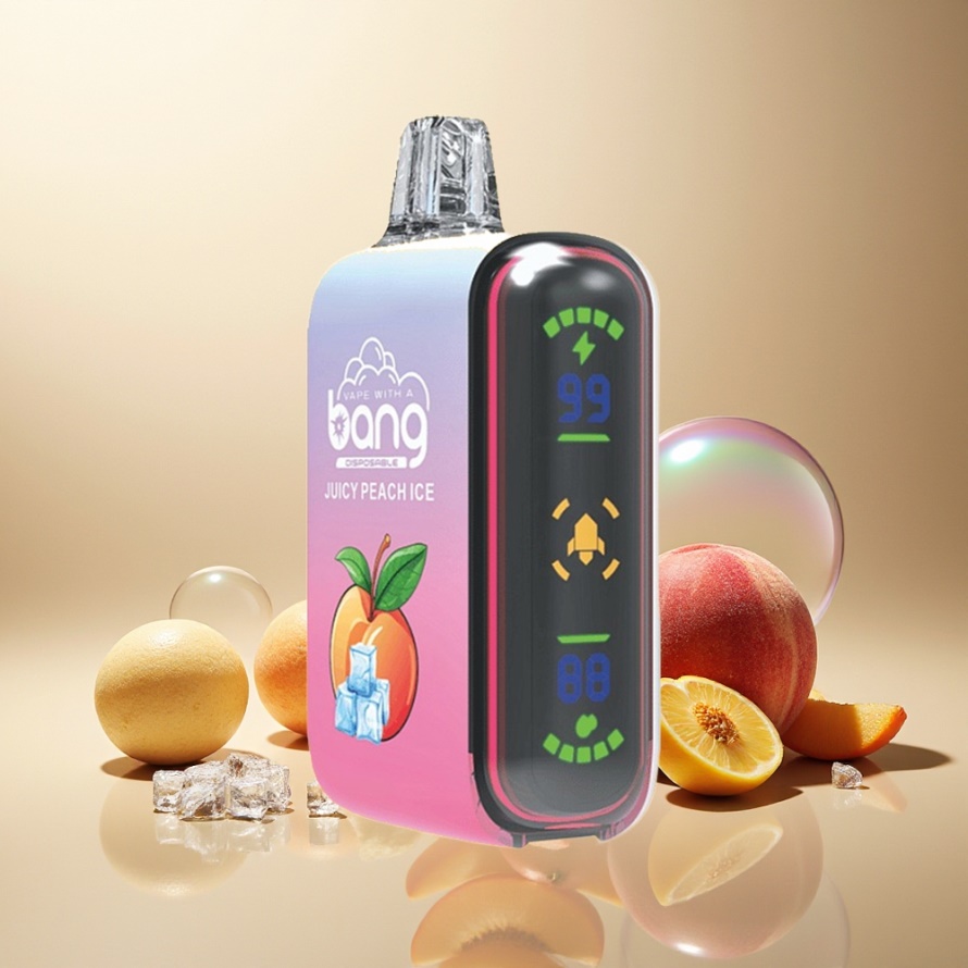 Bang Rocket 18000 Puffs Engångs Vape Saftig Persika Is svensk grossist 26ml 650mAh