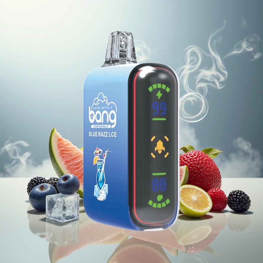 Bang Rocket 18000 Puffs Engångsvape Blå Hallon Is 26ml svensk grossist