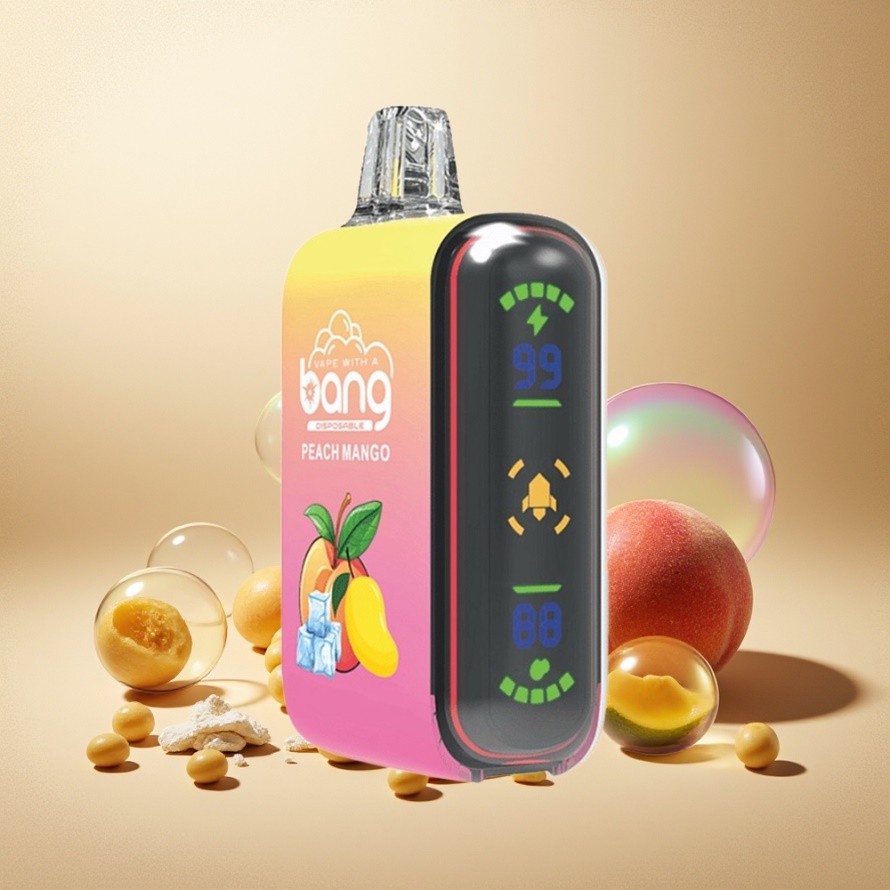 Bang Rocket 18000 Puffs Svensk Grossist Engångs Vape Persika Mango 26ml 650mAh