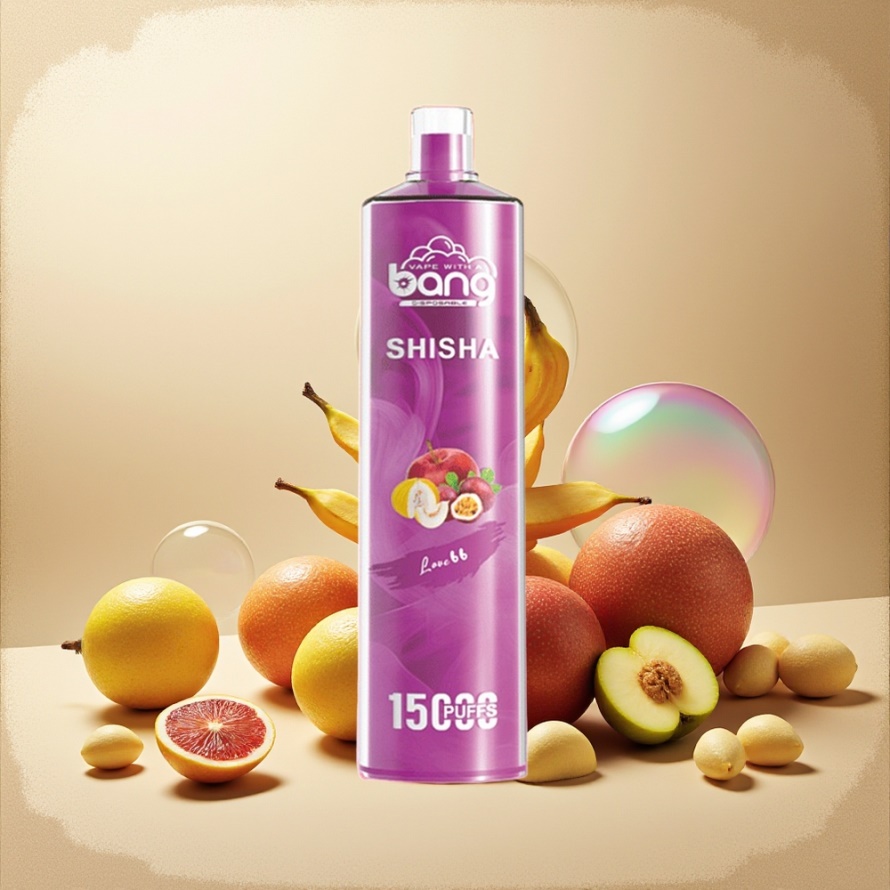 Bang Shisha 15000 Puffs Svensk Grossist Engångs Vape Love 66 med 23ml E-liquid & Type-C Laddning