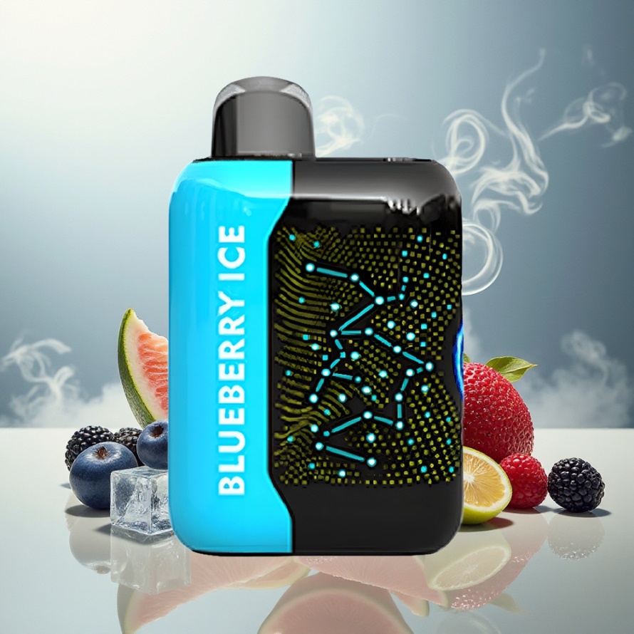 Bang Starry 25000 Puffs Engångs Vape Blå Hallon Iskall 28ml 800mAh Type-C svensk grossist
