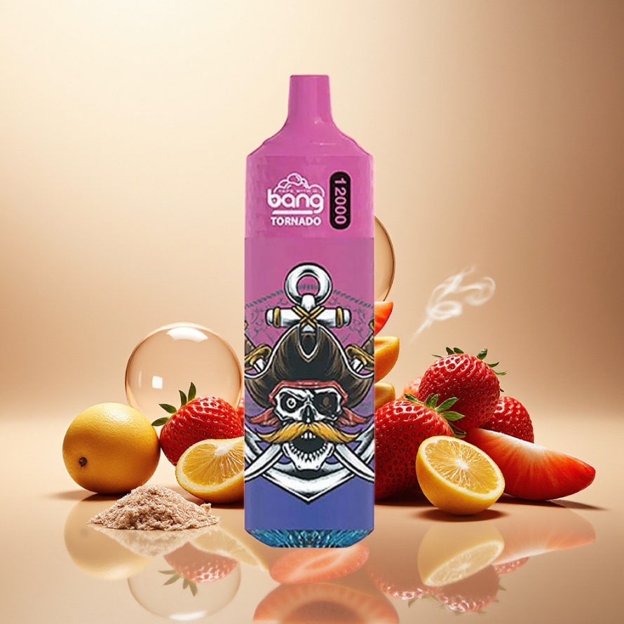 Bang Tornado 12000 Puffs 23ml 650mAh Svensk Grossist Engångs Vape Jordgubb Juice