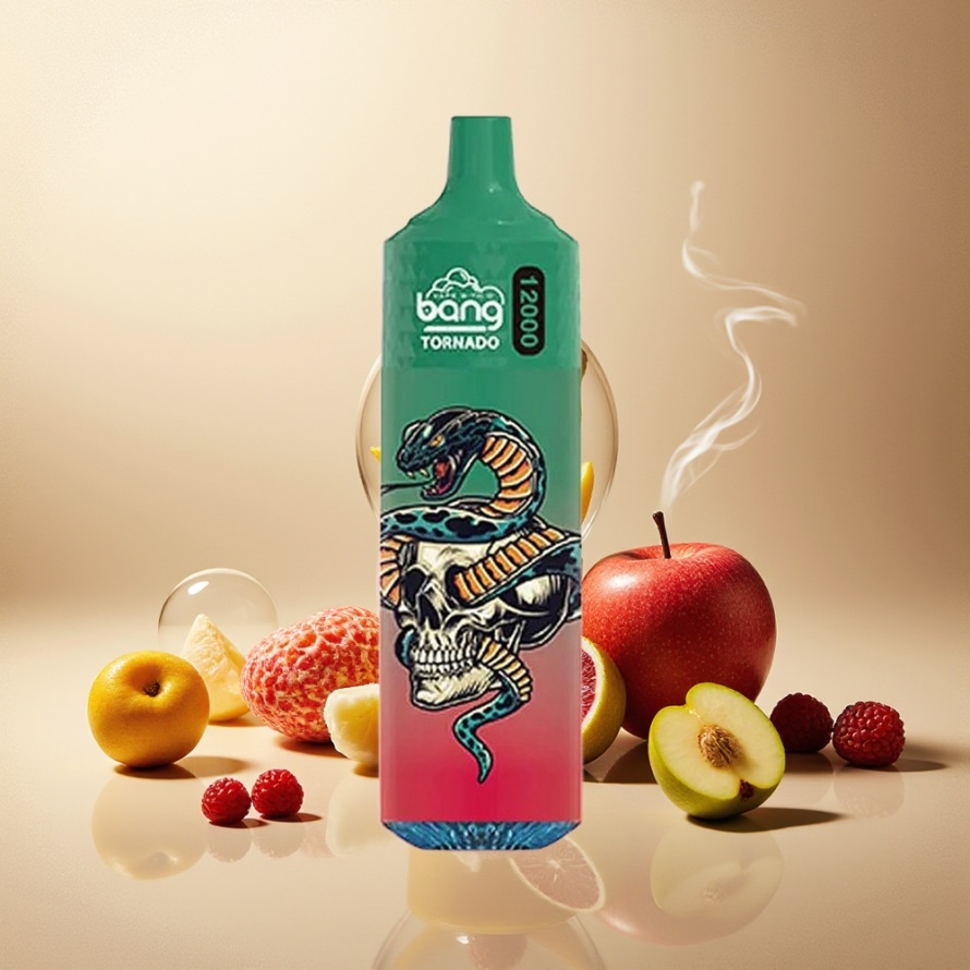 Bang Tornado 12000 Puffs 23ml 650mAh Svensk Grossist Engångs Vape Sur Äpple Hallon