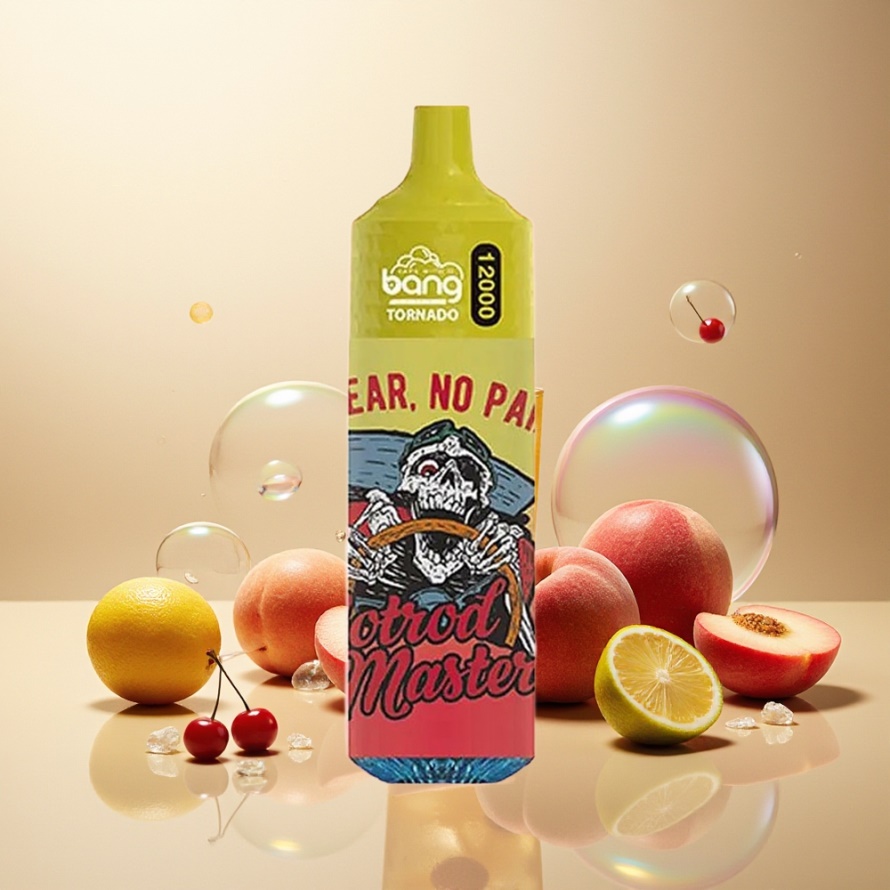 Bang Tornado 12000 Puffs Svensk Grossist 23ml 650mAh 0%/2%/3%/5% Nikotin Körsbär Persika Lemonad