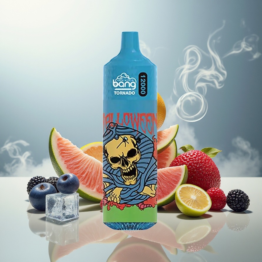 Bang Tornado 12000 Puffs Svensk Grossist Engångs Vape Blå Hallon Is 23ml 650mAh