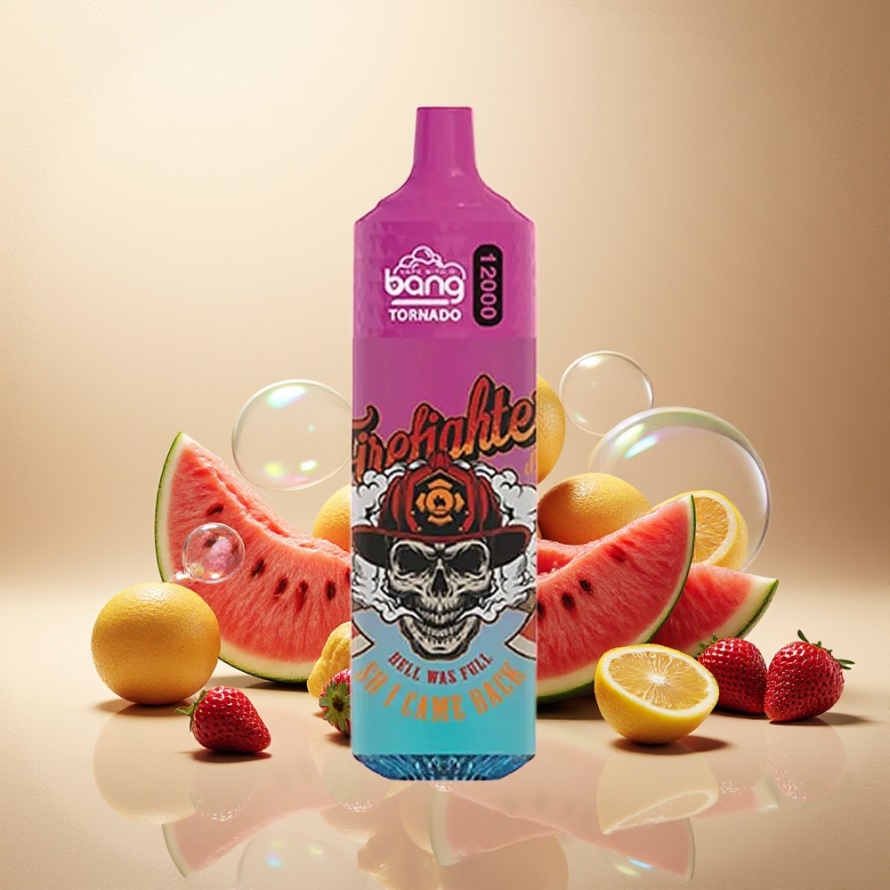Bang Tornado 12000 Puffs Svensk Grossist Engångs Vape Jordgubb Vattenmelon 23ml 650mAh