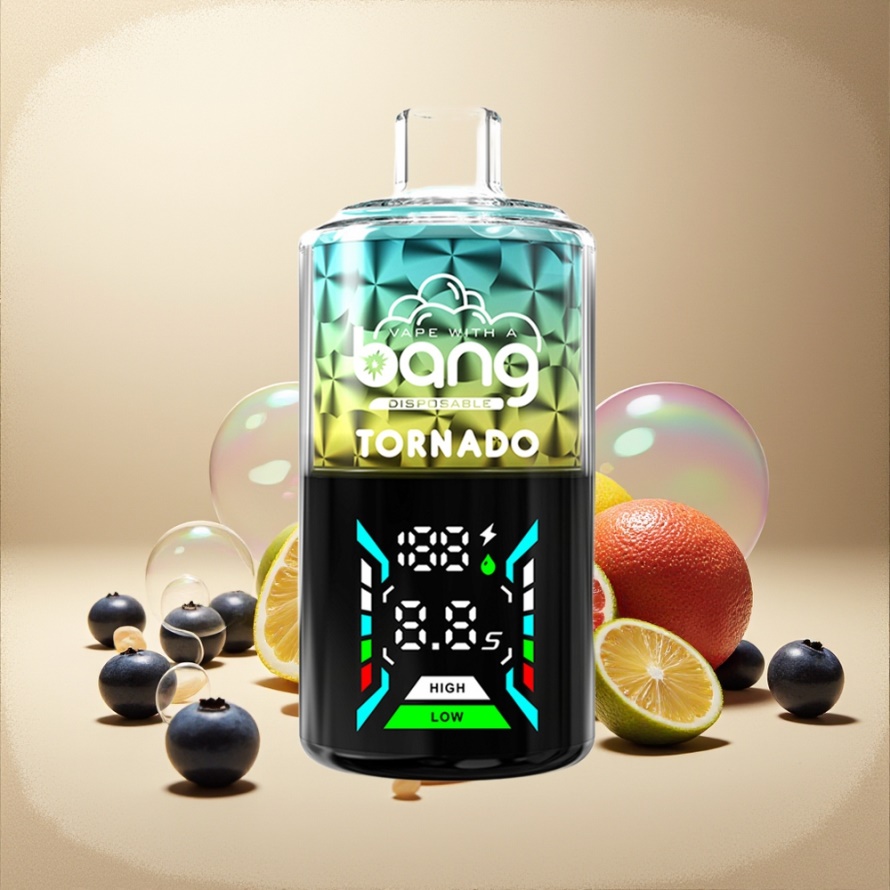 Bang Tornado 40000 Puffs Engångs Vape Blåbär Citron 40ml 850mAh svensk grossist