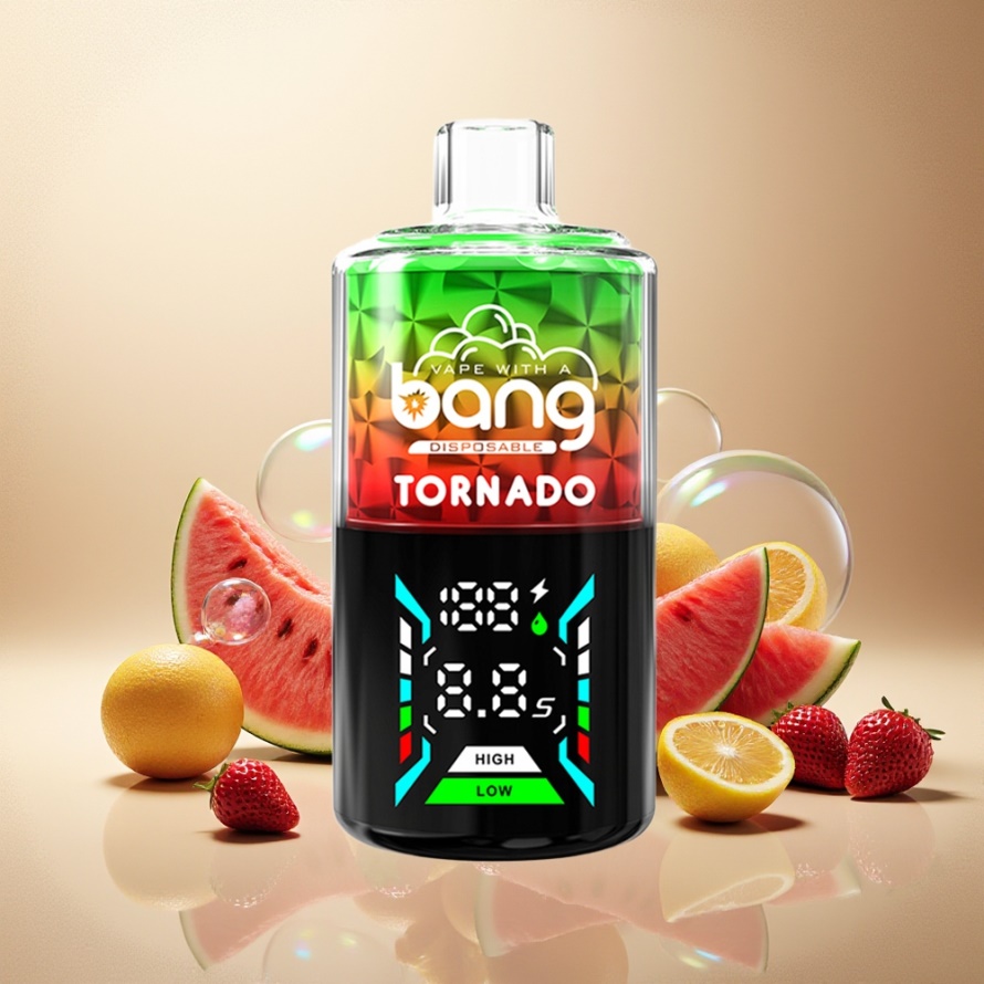 Bang Tornado 40000 Puffs Engångs Vape Jordgubb Vattenmelon 40ml 850mAh svensk grossist