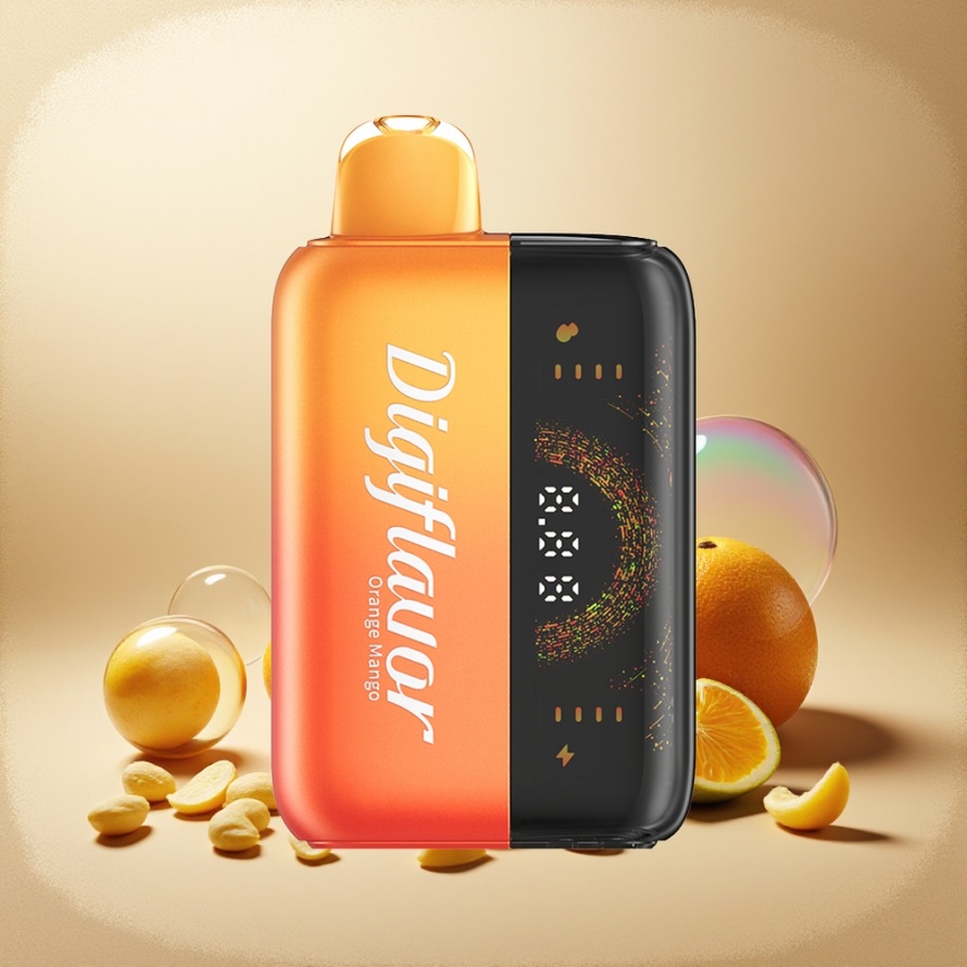 Digiflavor BRK 20000 Puffs Engångs Vape Apelsin Mango Svensk Grossist 12ml 5% Nikotin 200mAh 2-läges puff