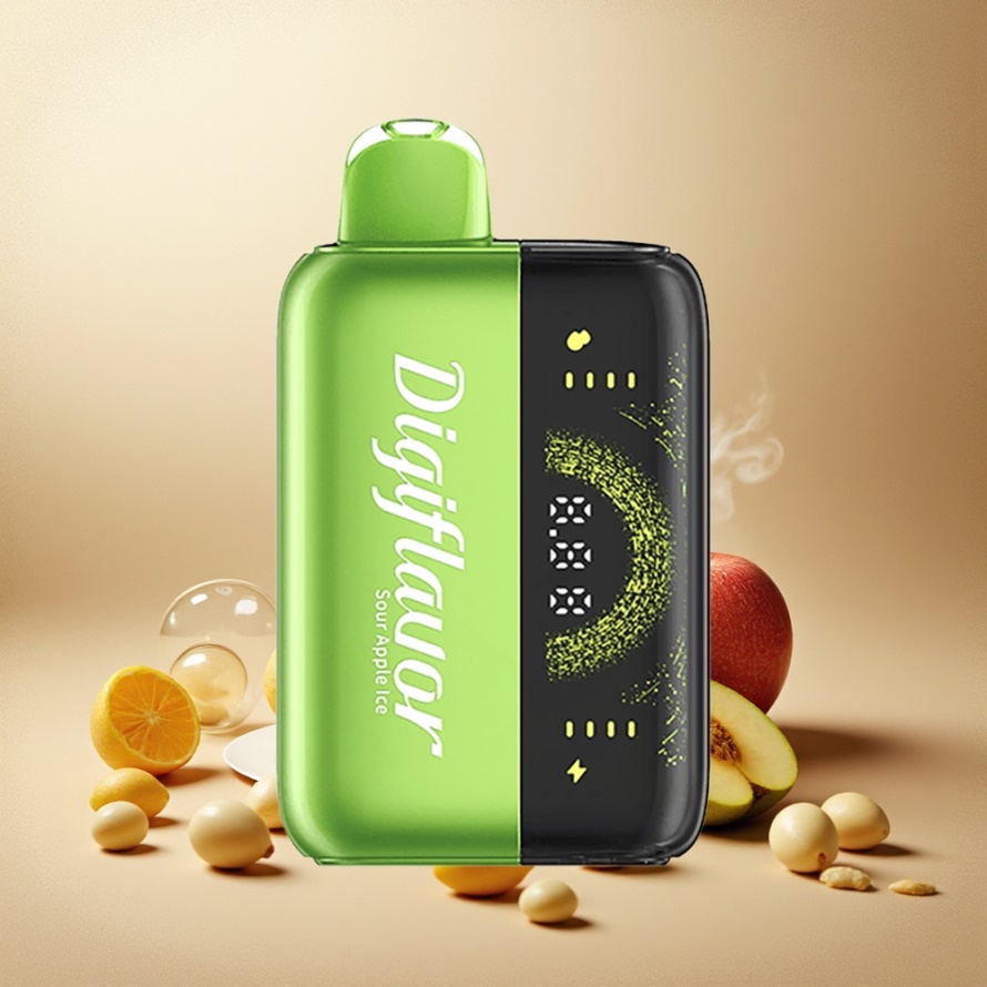 Digiflavor BRK 20000 Puffs Engångs Vape Suräppleis 5% Nikotin 12ml 200mAh Svensk Grossist