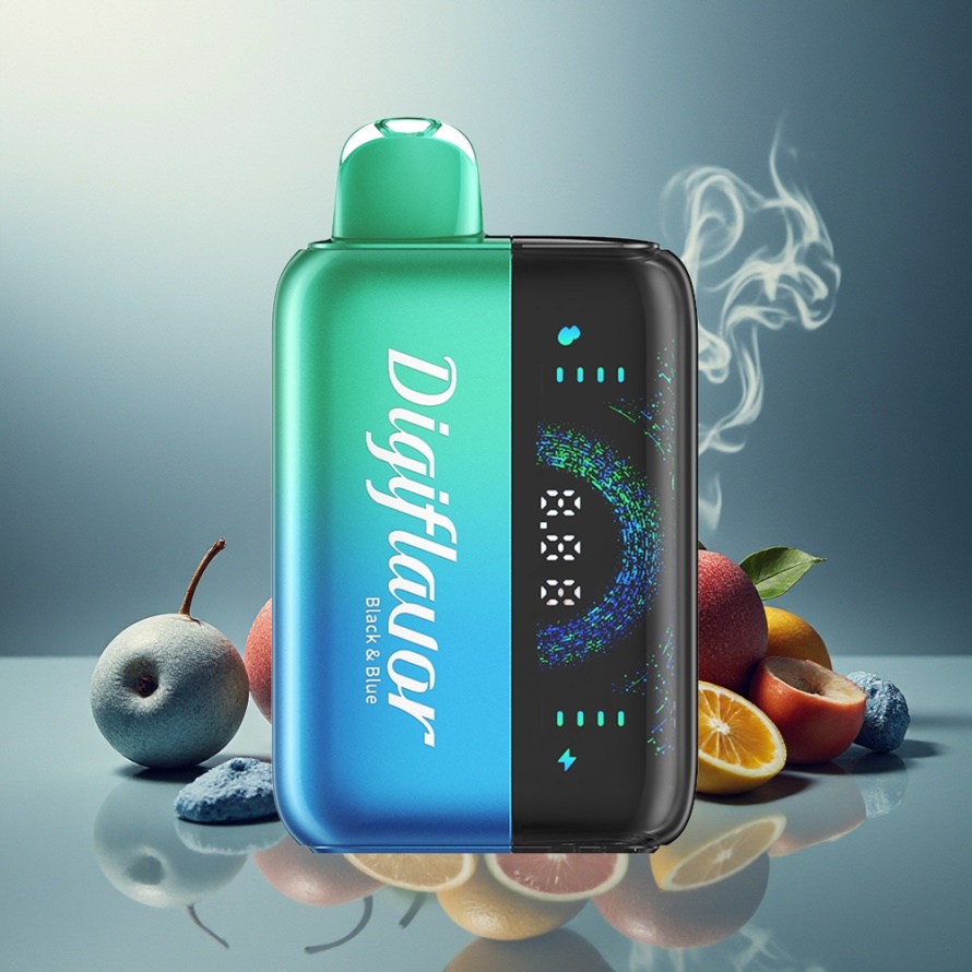 Digiflavor BRK 20000 Puffs Engångsvape Blå Svart Svensk Grossist – 12ml, 5% Nikotin, 200mAh, Dubbel Puff-läge