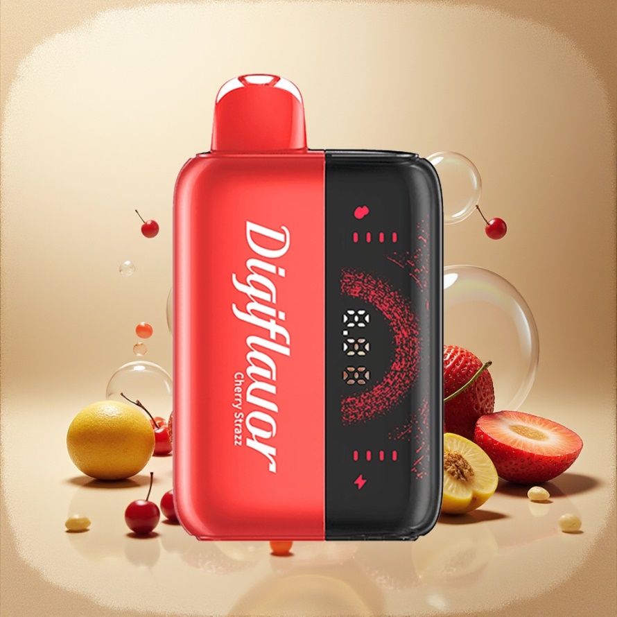 Digiflavor BRK 20000 Puffs Engångsvape Körsbär Strazz – 5% Nikotin, 12ml, 200mAh, Dubbla Puff-lägen – Svensk Grossist