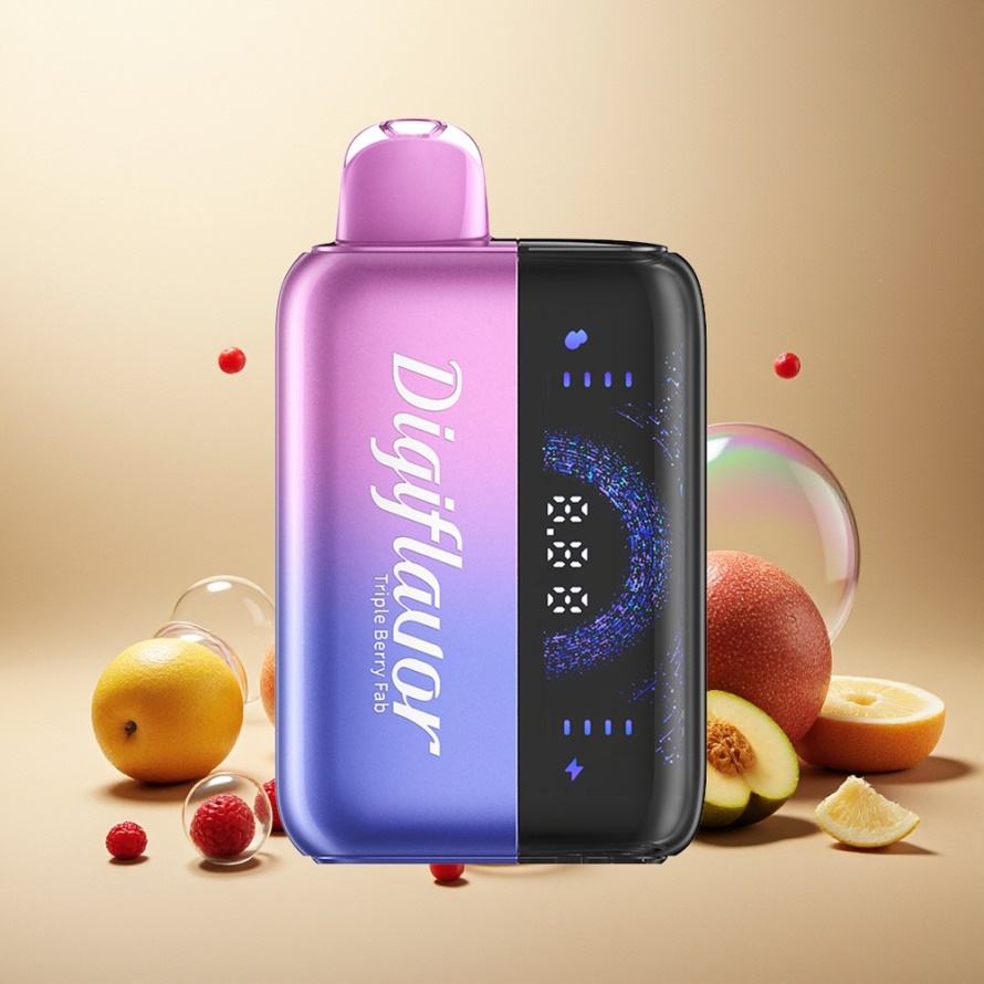 Digiflavor BRK 20000 Puffs Engångsvape Trebär Fab Svensk Grossist 5% Nikotin 12ml 200mAh Dubbel Puff-läge