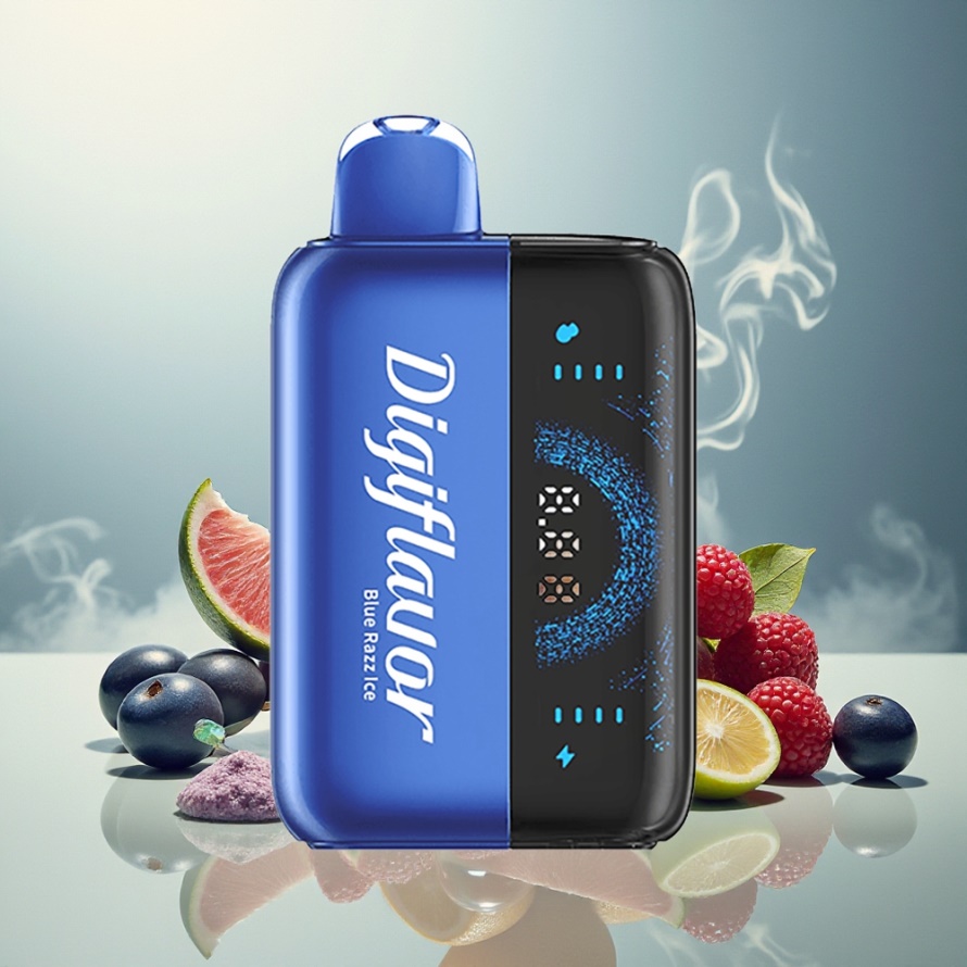 Digiflavor BRK 20000 Puffs Svensk Grossist Engångs Vape Blå Hallon Med 2 Pufflägen