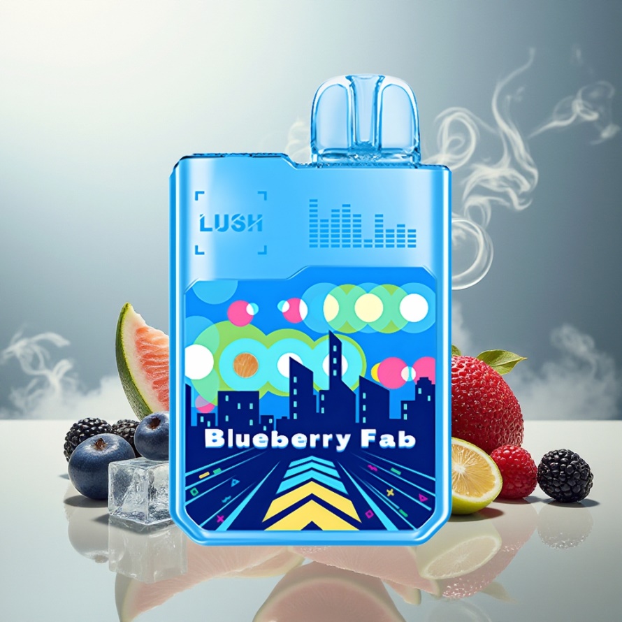 Digiflavor Geekbar LUSH 20000 Puffs Engångs Vape Blå Hallon Is med 820mAh Batteri & USB-C svensk grossist