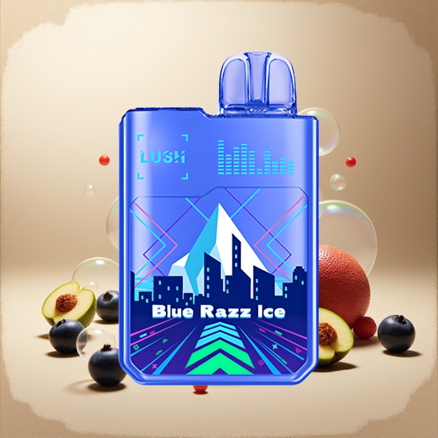 Digiflavor Geekbar LUSH 20000 Puffs Engångs Vape Blåbär Fab med 820Mah Batteri & USB-C svensk grossist