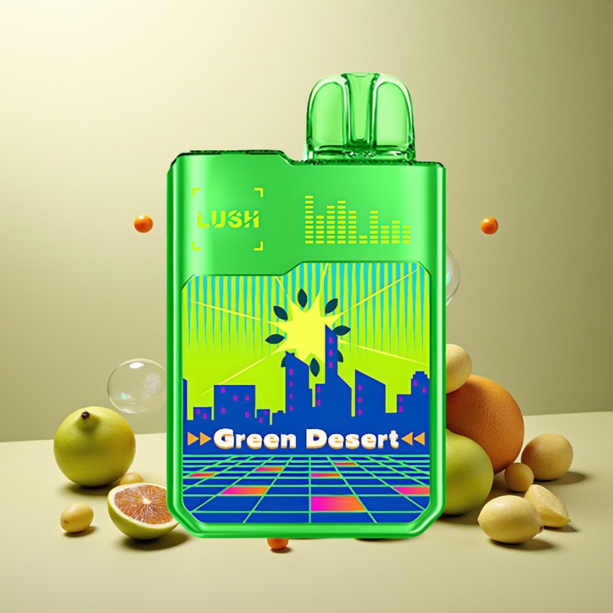 Digiflavor Geekbar LUSH 20000 Puffs Engångs Vape Gröna Öken med Dual-Mesh Coils & LED Display – Svensk Grossist