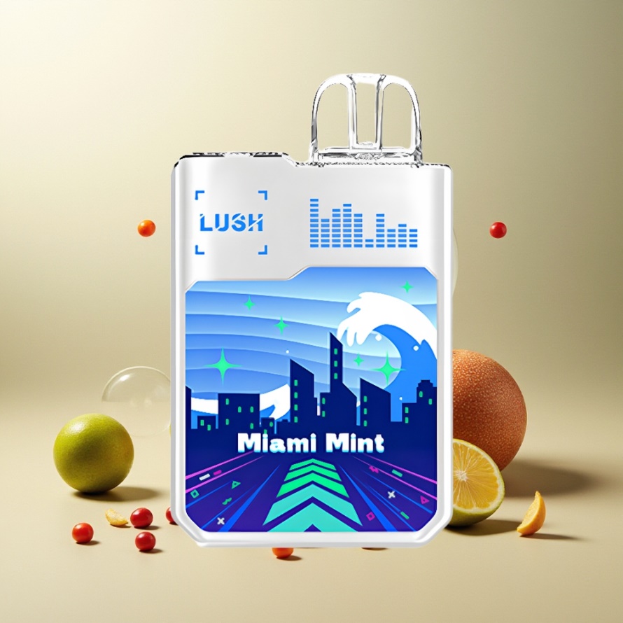 Digiflavor Geekbar LUSH 20000 Puffs Engångs Vape Miami Mynta med Dual-Mesh Coils & 820mAh Battery – svensk grossist