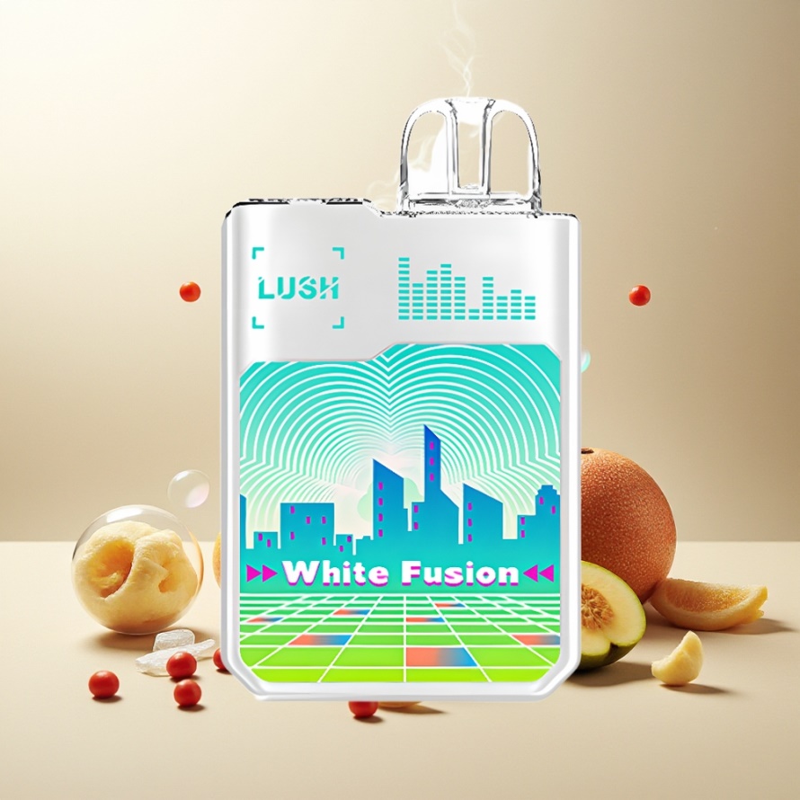 Digiflavor Geekbar LUSH 20000 Puffs Engångs Vape Vit Fusion svensk grossist med 820mAh & USB-C