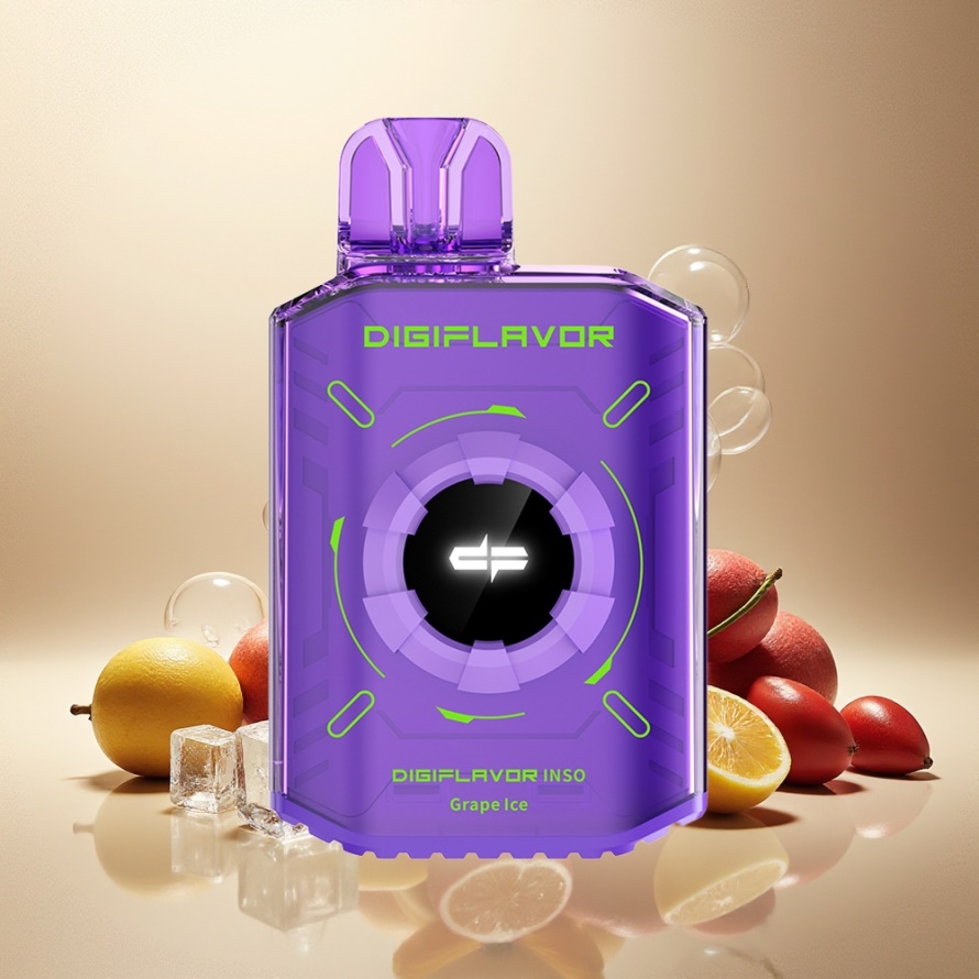 Digiflavor INSO 700 Puffs Engångs Vape Druvis (Grape Ice) Dual-Mesh Coils 2% Nikotin svensk grossist