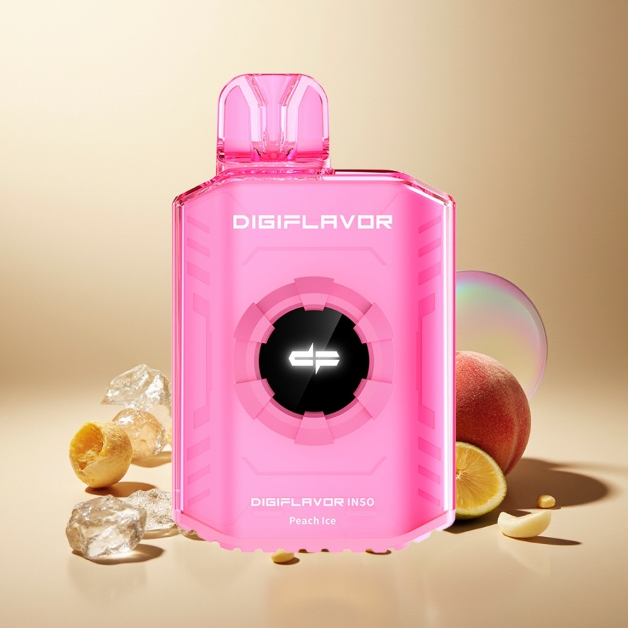 Digiflavor INSO 700 Puffs Engångs Vape Persikais (Dual-Mesh Coils, 2% Nikotin) svensk grossist