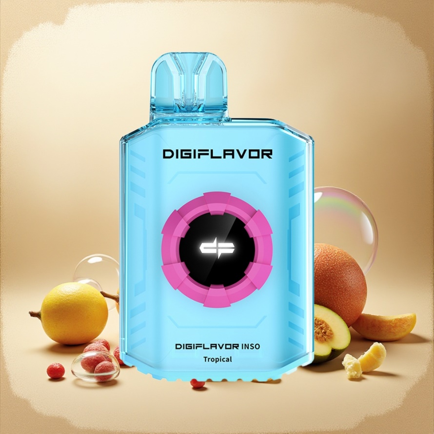 Digiflavor INSO 700 Puffs Fruktig Tropisk Engångs Vape med Dual-Mesh Coils 2% Nicotin svensk grossist