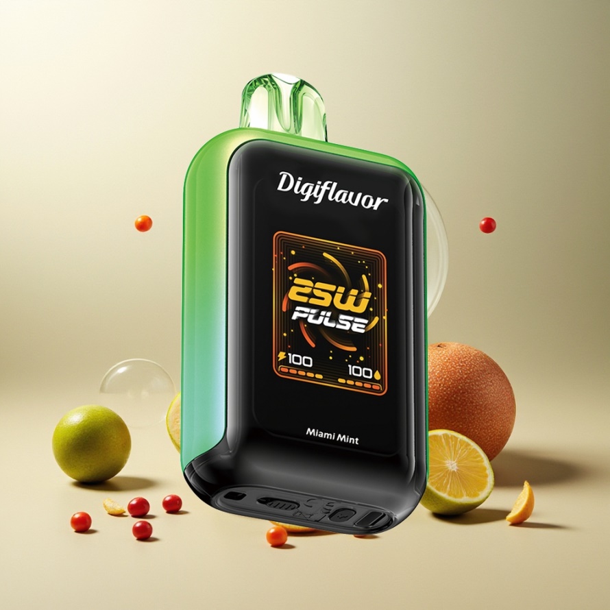 Digiflavor SKY 25000 Puffs Engångs Vape Miami Mint svensk grossist med 16.0 mL och USB-C