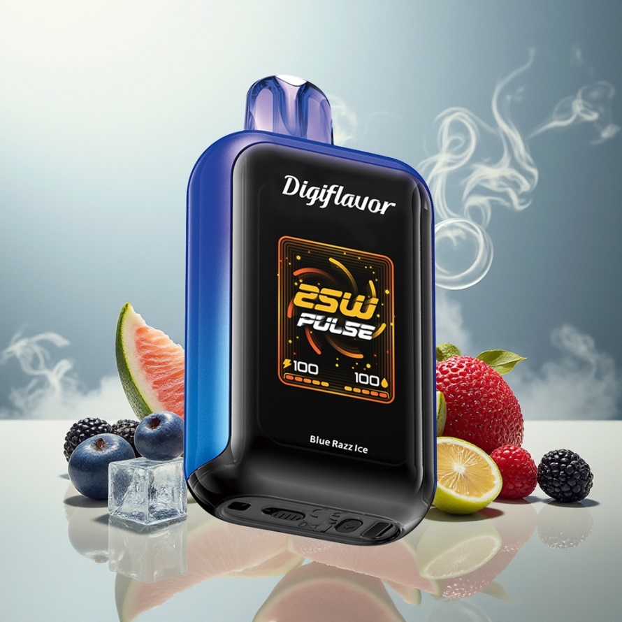 Digiflavor SKY 25000 Puffs Svensk Grossist Engångs Vape Blå Hallon Is med 16.0 mL E-vätska och 800 mAh Batteri