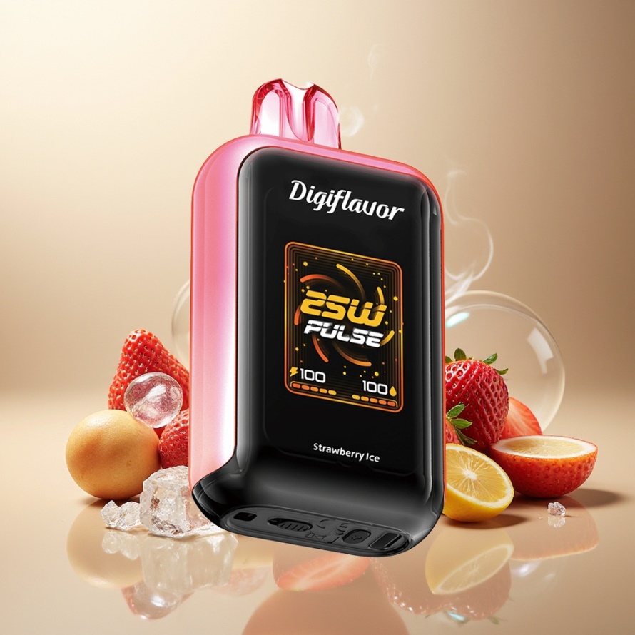 Digiflavor SKY 25000 Puffs Svensk Grossist Engångs Vape Jordgubb Is med 16.0 mL & USB-C