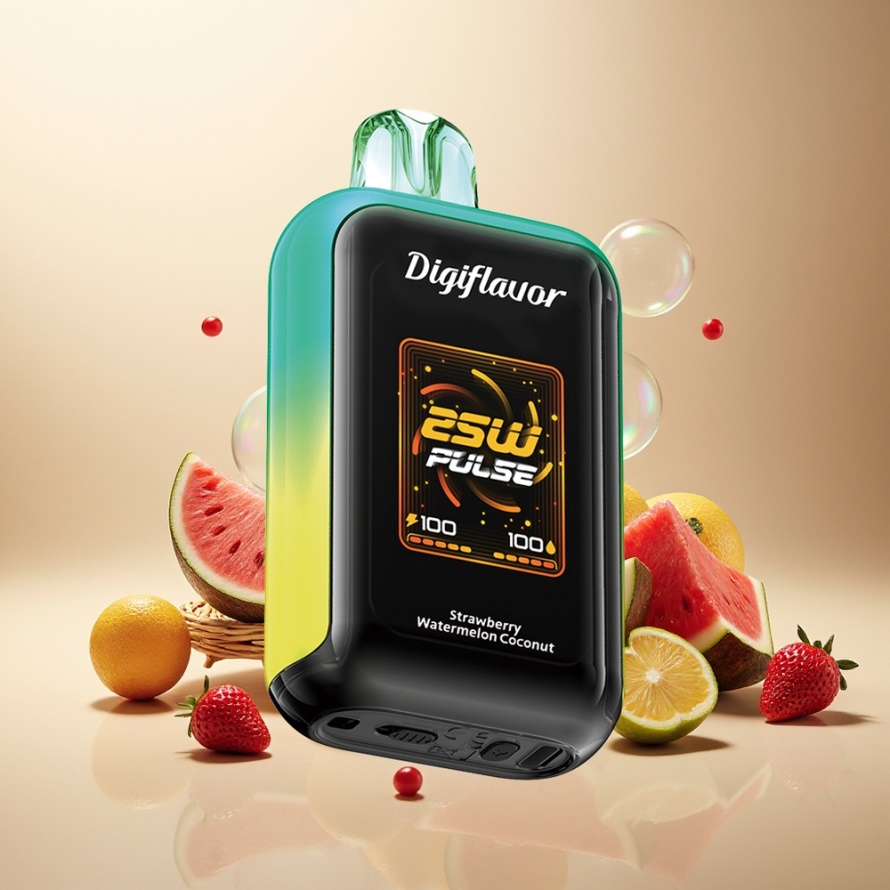 Digiflavor SKY 25000 Puffs Svensk Grossist Engångs Vape Jordgubb Vattenmelon Kokosnöt med 16.0 mL & USB-C