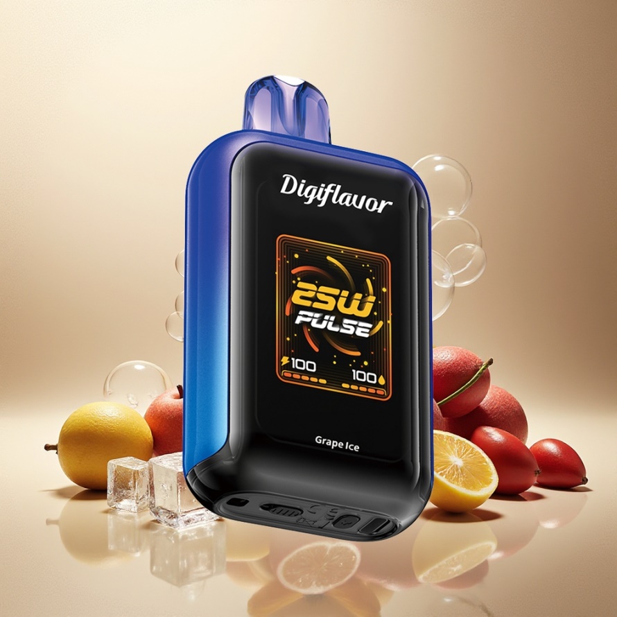 Digiflavor SKY 25000 Puffs Svensk Grossist Engångs Vape Vinbärs-Iskristall med Dual Mesh Coil & USB-C