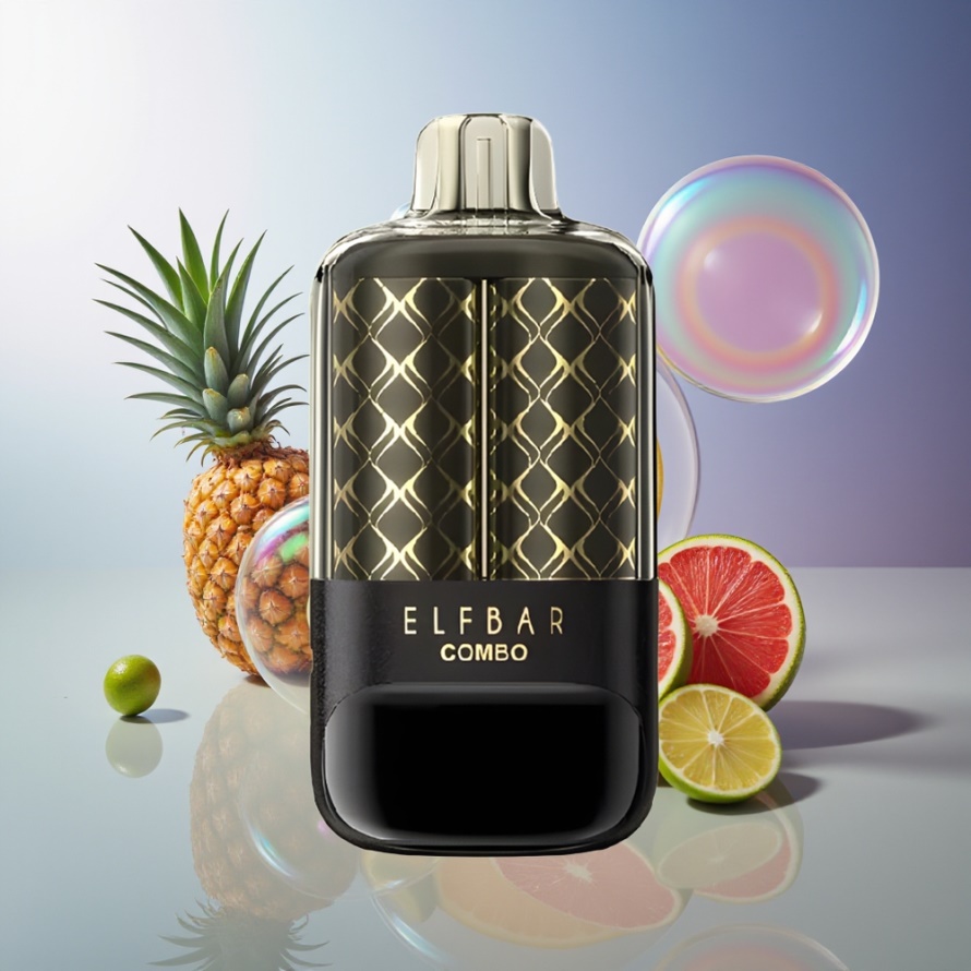 ELF BAR COMBO 25000 Puffs Engångsvape Citron & Ananas – Svensk Grossist – 700mAh, Typ-C, 5% Nikotin, Dual Modes & Luftflöde