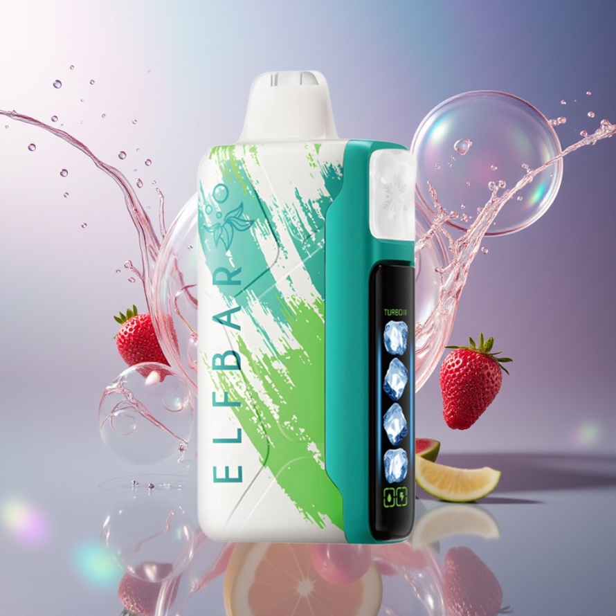 Elf Bar Ice King 40000 Puffs Engångsvape Baja Splash Svensk Grossist med 20ml E-Liquid och LCD Display
