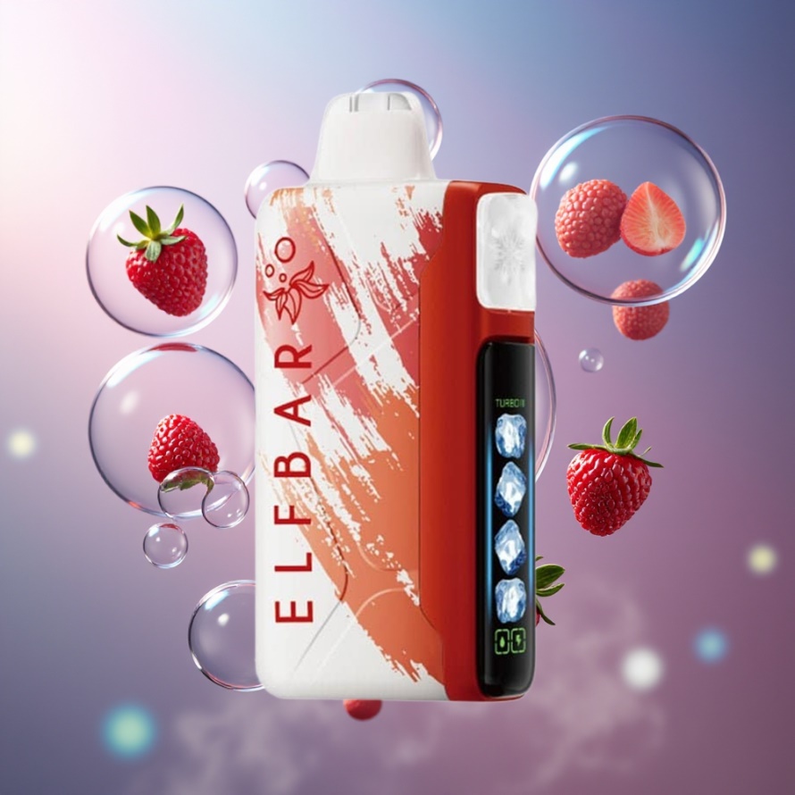 Elf Bar Ice King 40000 Puffs Svensk Grossist Engångsvape Skrämmande Bär med LCD Display & 20ml E-Liquid