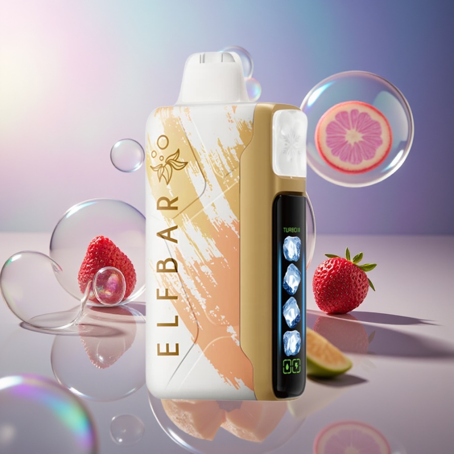 Elf Bar Ice King 40000 Puffs Svensk Grossist Återuppladdningsbar Mangomagi med LCD-display och 5 kylnivåer