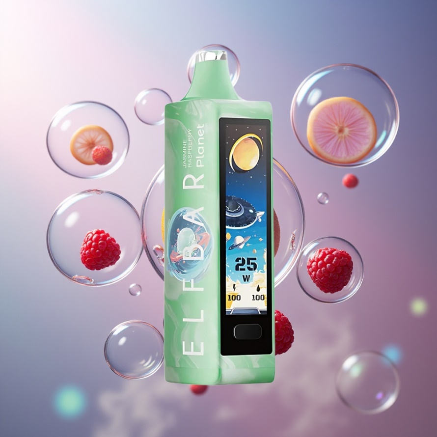 Elf Bar Planet 25000 Puffs Engångs Vape Jasmin Hallon 18ml Mesh svensk grossist
