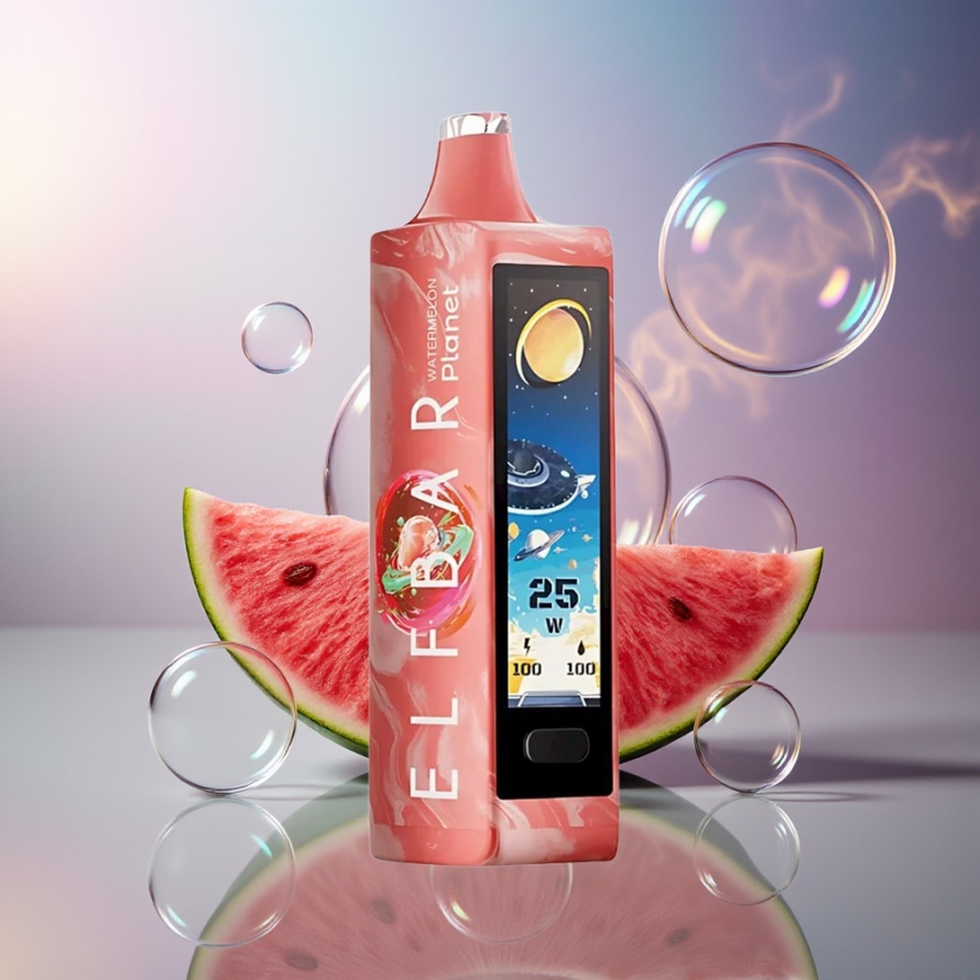 Elf Bar Planet 25000 Puffs Engångs Vattenmelon Vape Mesh Coil 800mAh Svensk Grossist