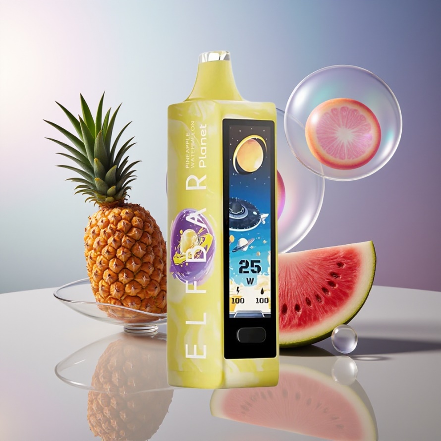 Elf Bar Planet 25000 Puffs Svensk Grossist Engångs Vape Ananas Vattenmelon 5% Nikotin 800mAh Mesh