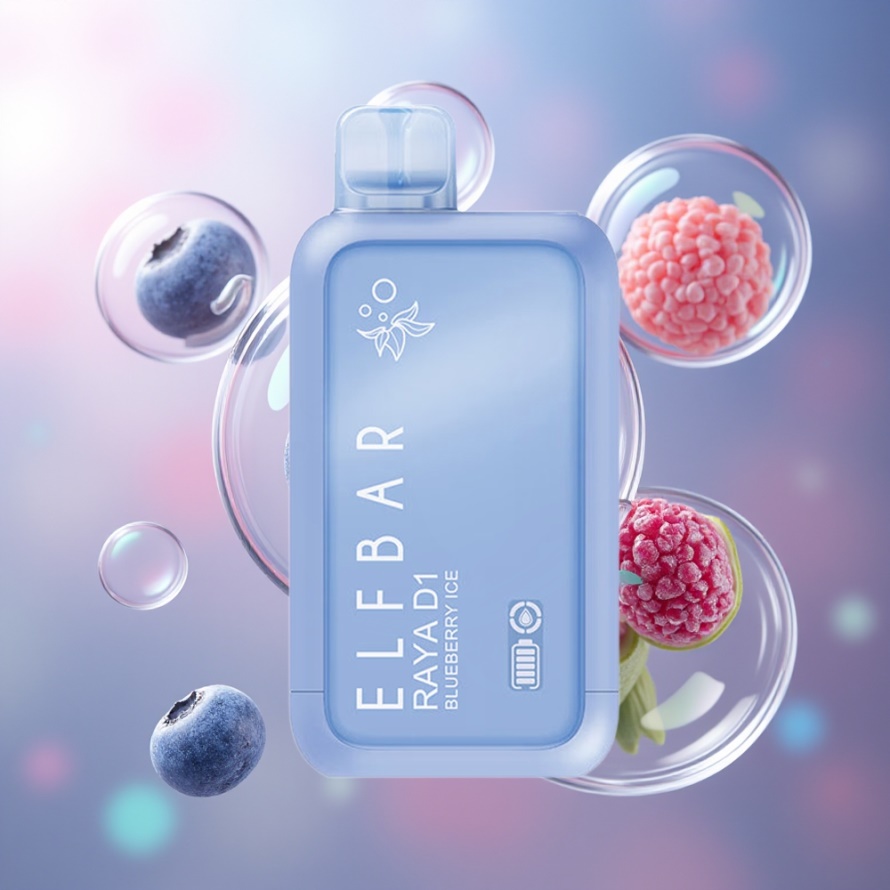 Elf Bar Raya D1 13000 Puffs Engångsvape Blåbärsglass – Svensk Grossist
