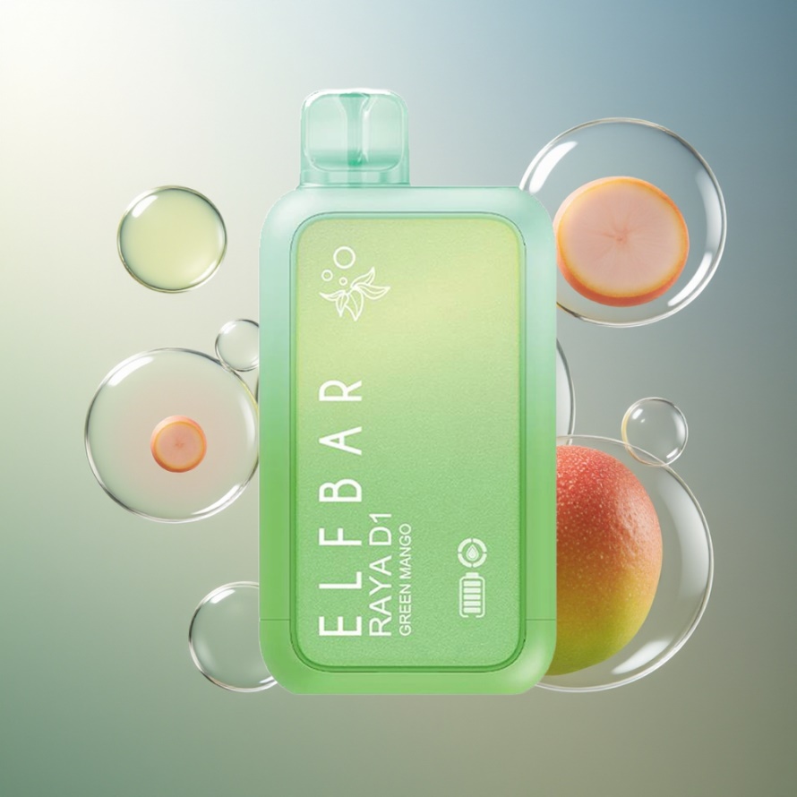 Elf Bar Raya D1 13000 Puffs Engångsvape Grön Mango – Svensk Grossist