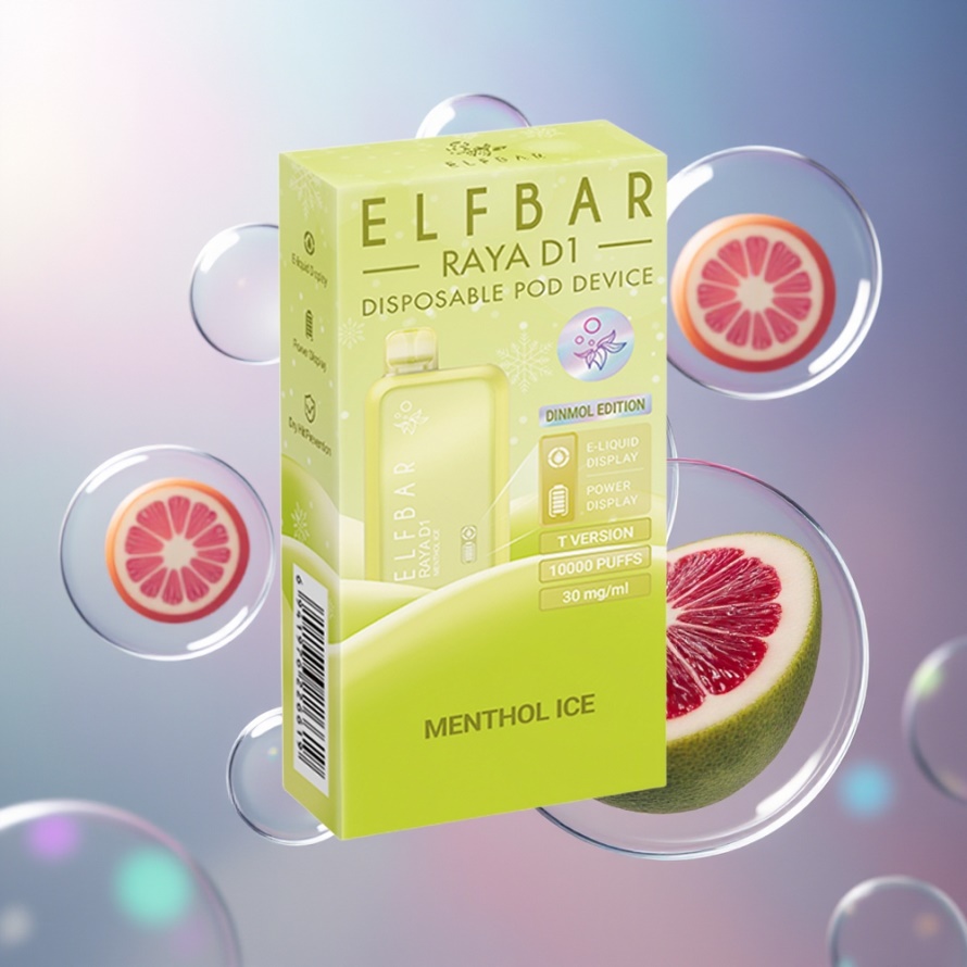 Elf Bar Raya D1 13000 Puffs Engångsvape Menthol Is – Svensk Grossist