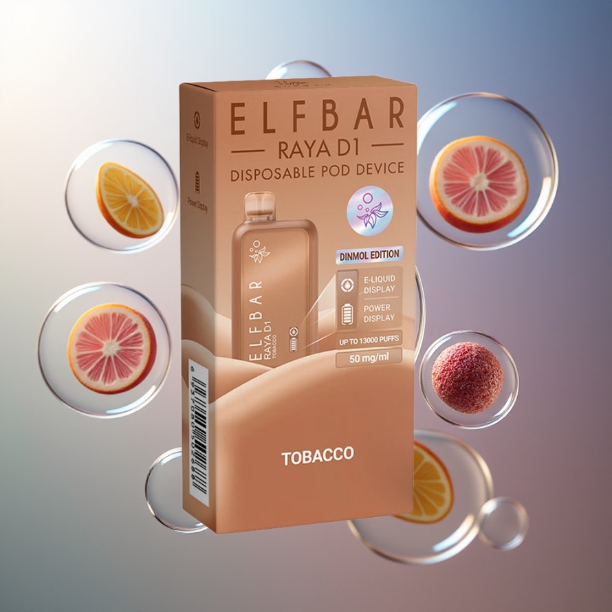Elf Bar Raya D1 13000 Puffs Engångsvape Tobak – Svensk Grossist