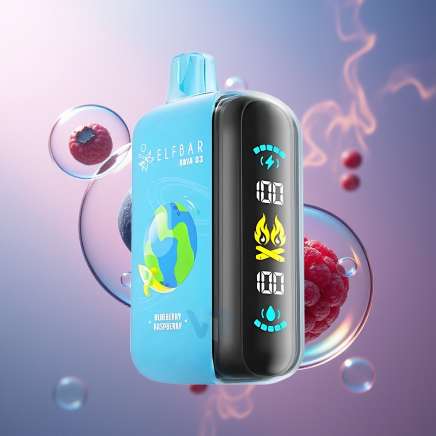 ELF BAR RAYA D3 25000 Puffs Svensk Grossist Engångsvape Blåbär Hallon med 850mAh Batteri & 23ml Vätska