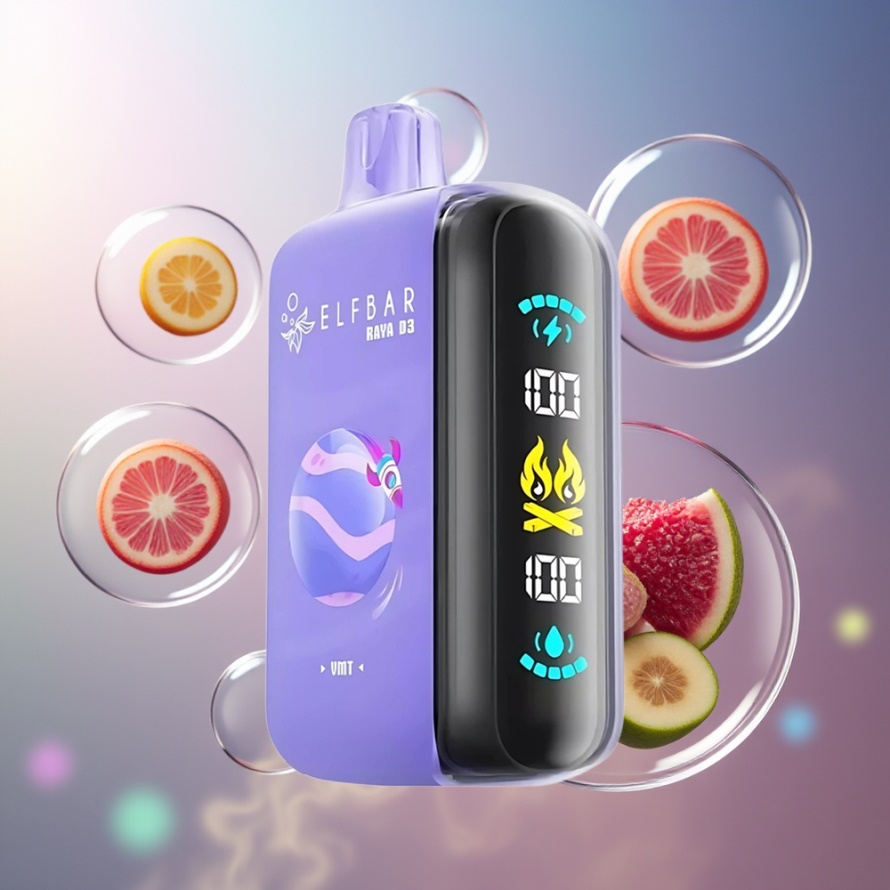 ELF BAR RAYA D3 25000 Puffs Svensk Grossist Engångsvape med 850mAh, 23ml, Type-C