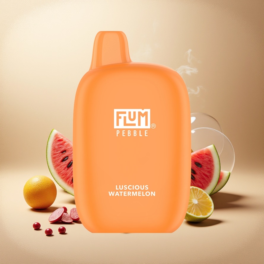 FLUM Pebble 6000 Puffs Engångs e-cigaret Saftig Vattenmelon 10ml 5% Nikotin svensk grossist