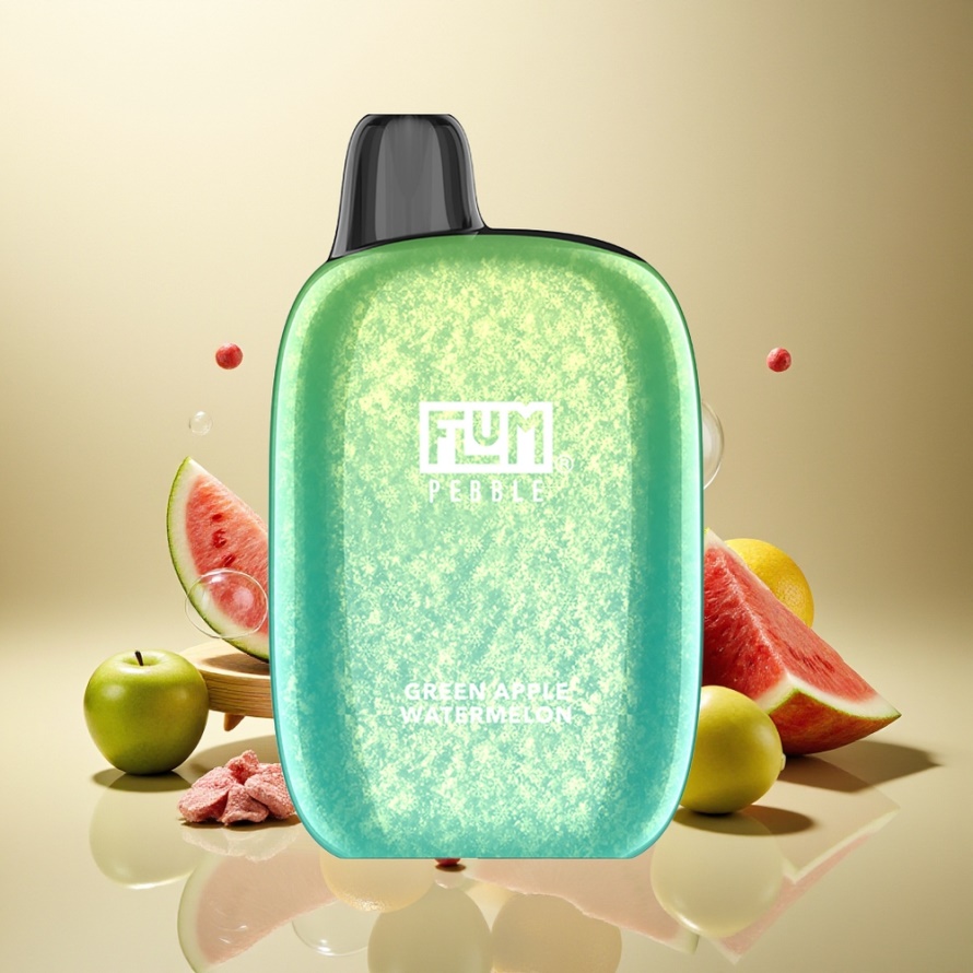 FLUM Pebble 6000 Puffs Engrossa Vattenmelon Svensk Grossist 10ml 5% Nikotin 500mAh Mesh Coil Type-C