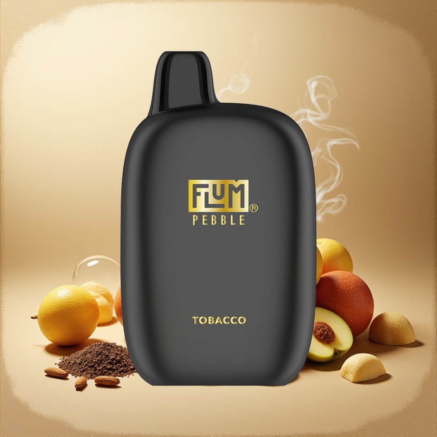 FLUM Pebble 6000 Puffs Svensk Grossist Engångs Vape Tobak – 10ml, 5% Nikotin, 500mAh, Mesh Coil, Type-C
