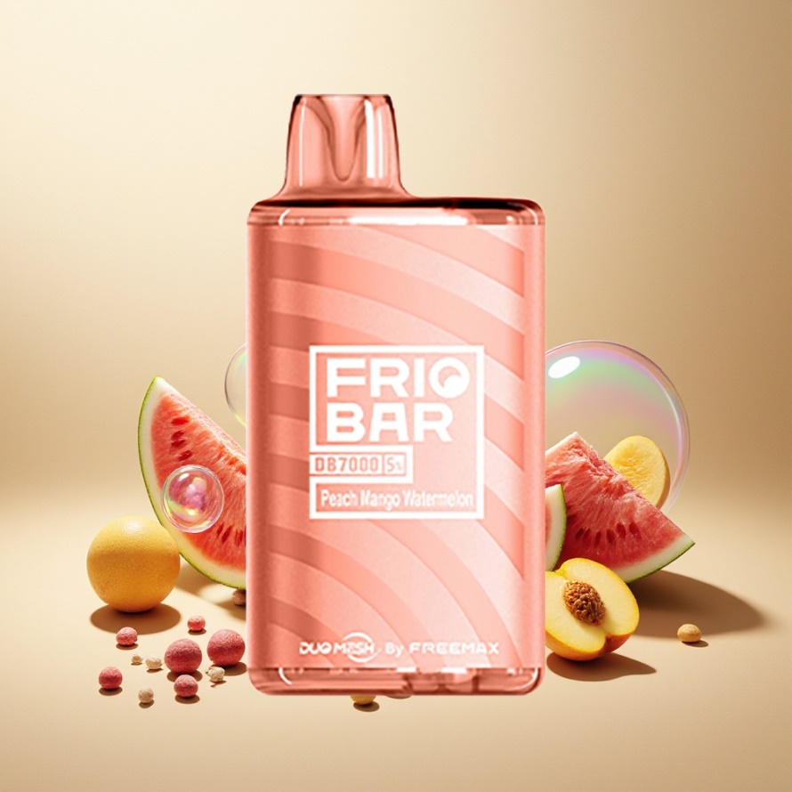 FRIOBAR DB7000 Engångs Vape Persika Mango Vattenmelon 7000 puffar 16mL svensk grossist