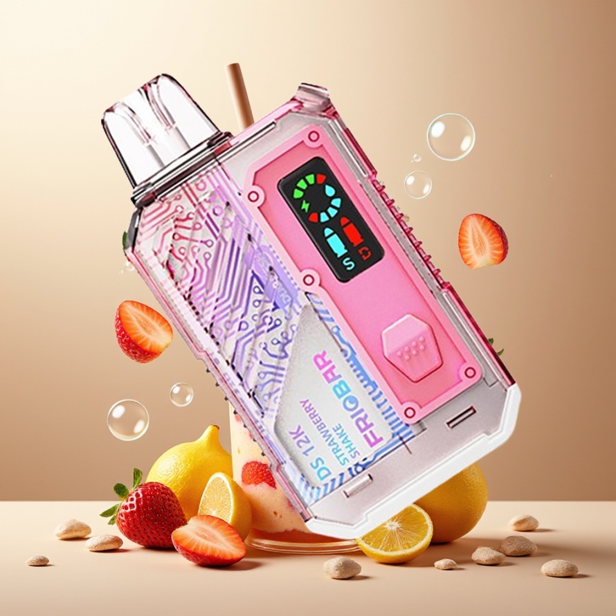 FRIOBAR DS 12K Engångs Vape Jordgubbsshake 10mL 50mg 12000 puff svensk grossist